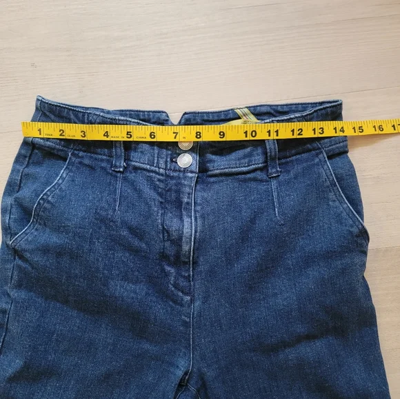 Maeve By Anthropologie Blue Flare Jeans Classic Wide Leg Style - Picture 11 of 15